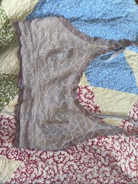 Urban Outfitters Lace Bralette in Mauve Taupe